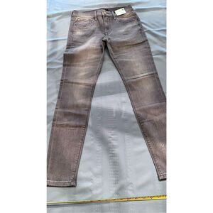 EXPRESS ANKLE JEAN LEGGINGS MID RISE SKINNY GRAY SZ 4 NEW ($79)